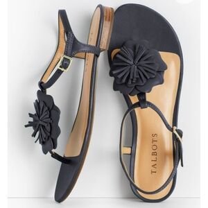 Talbots Keri Flower Sandals Size 6.5